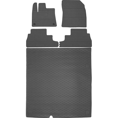 Citroen Berlingo III Combivan à partir de 2018 SET - tapis de voiture en caoutchouc + tapis de coffre