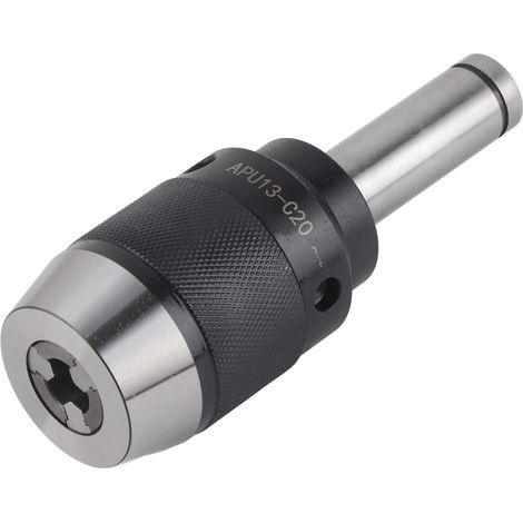 Mandrin de perçage intégré APU13-C20 en acier à haute teneur en carbone avec queue droite de 20 mm et foret de serrage maximal de 13 mm (1/5)