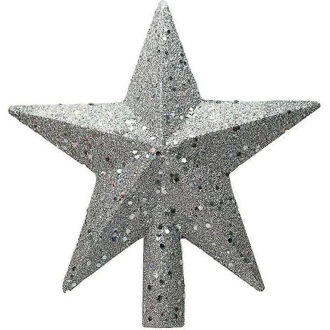 Étoile de Noël de 20 cm, décoration scintillante pour sapin de Noël, idéale pour les fêtes et la décoration intérieure. (1/5)