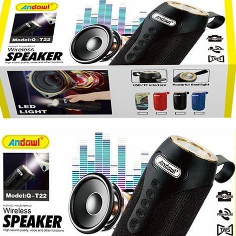 Trade Shop - ALTOPARLANZ 2.0 SPEAKER PORTATILE BLUETOOTH 10W WIRELESS AUX / 3.5 MM USB Q-T22 - (1/5)