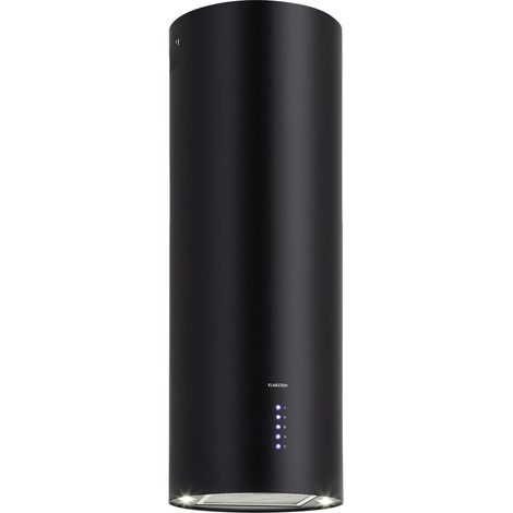 Klarstein Barella - Dunstabzugshaube, freihängend, Abzugshaube, Umluft 557 m³/h LED Aktivkohlefilter, Inselhaube Umluft 35,5 x 93,5 x 43 cm, schwarz