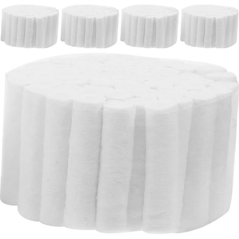 5pcs Coton Dentaire Blanc pour Soins Buccaux, Absorption Élevée, Flexible et Facile à Manipuler, Adapté Nettoyage Oral DIY (1/5)