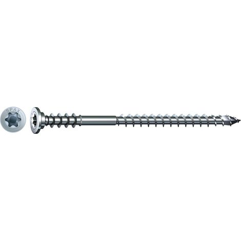 SPAX Justierschraube, 6 x 100mm, 100 Stück, Flachkopf, T-STAR plus T30, Halterillen, 4CUT, WIROX - 0161010601005 (1/8)