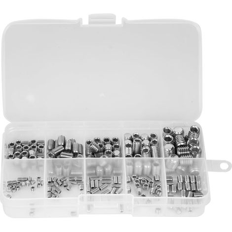 220 vis sans tête à six pans creux en acier inoxydable, fixations M3, M4, M5, M6 et M8 (1/5)