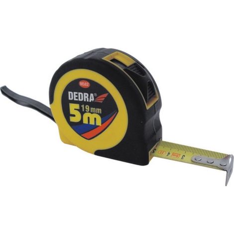 cinta métrica dedra m1082 auto bloqueo clip cinturón (1/2)