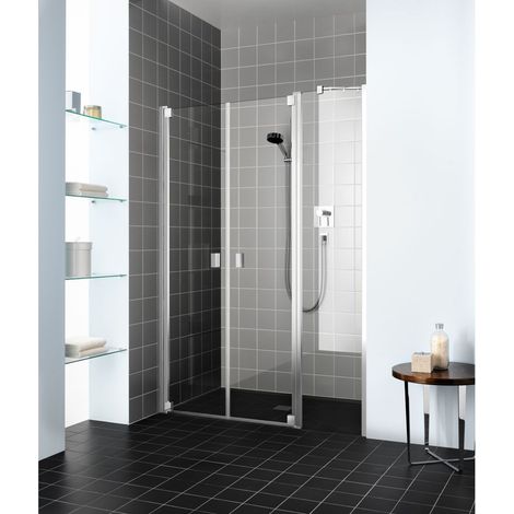 Kermi Porte battante RAYA PFR 1230x 2000 GAK : 1185-1235 SIMG verre trempé transparent Clean (1/5)