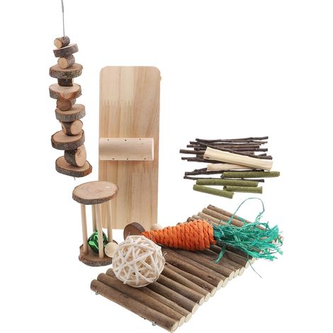 Set Hamster-Kauspielzeug, natürliche Karotte für Nagetiere, Rennmäuse, Mäuse und andere Kleintiere - Unterhaltung und (1/5)