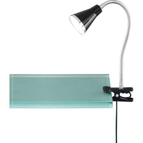 Lámpara estudio Led DUOLEC flex c/pinza 3,8W Negra -