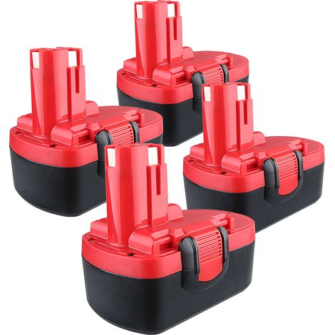 4x 4,8Ah BAT181 Ersatzakku für Bosch BAT189 , BAT180, BAT189,BAT026,BAT160,BAT025 für Elektrowerkzeug (4800 mAh, NiMH, 18 V) PSR 18 VE-2 GSR VE-2 GSB 18 VE-2 (1/5)