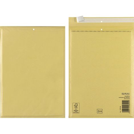 herlitz Luftpolstertasche D4 3 Stück braun Schreibwaren