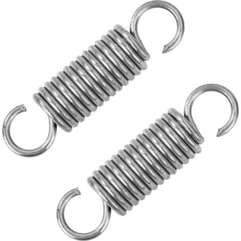 Traction Spring 55 mm Tension Springs with Hooks Stainless Steel Springs Wire Diameter 2.2 mm Outer Diameter 15 mm Force 11.8 kg 2 Pieces (1/5)