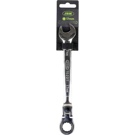 Chiave a cricchetto combinata jbm 17 mm 72 denti 5 gradi