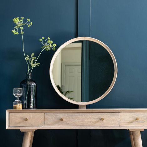 Miroir rond pour console de chambre THANE (1/5)