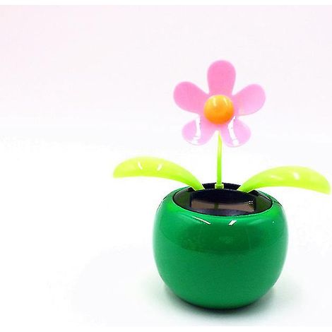 Fleur dansante solaire, balançoire automatique solaire, tournesol, décoration pour voiture ou balcon (1/4)
