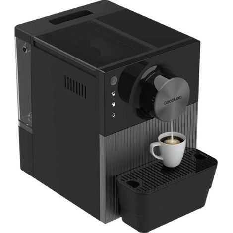 Macchina per caffè superautomatica compatta Cecotec Cremmaet Cube. 1350W, sistema di pressatura da 10g, sistema di pre-infusione, 19 bar