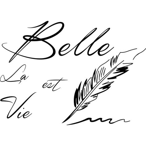Phrases cratives Stickers muraux Belle vie Stickers muraux Salon Dcoration de la maison YYV (1/5)