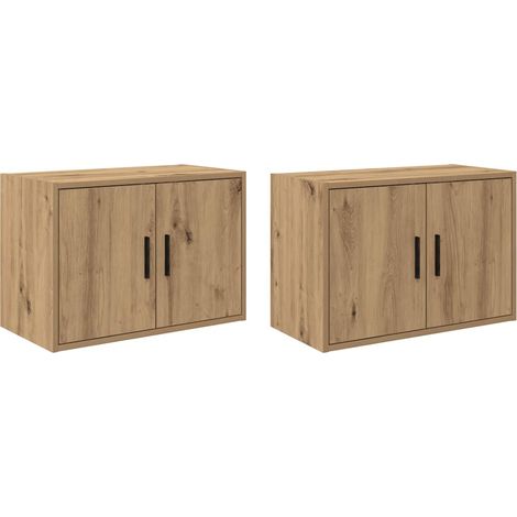 Maison Exclusive - Pensili per Garage 2 pz Rovere Artigianale in Legno Multistrato