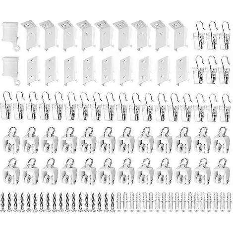 Accessoires flexibles pour rideaux de plafond, kit d'accessoires pour rails de rideaux flexibles RN (1/5)
