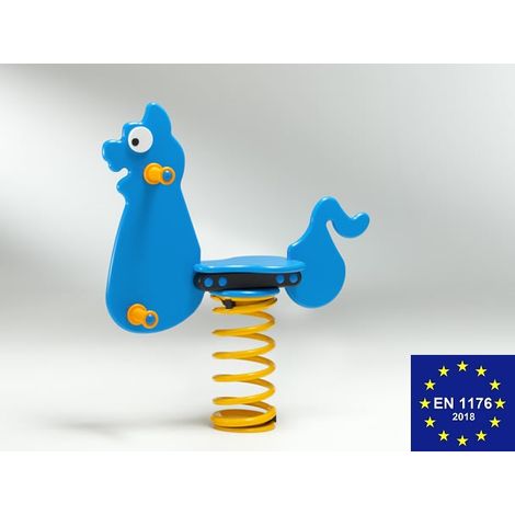 Gatto a Molla in Polietilene per Parco Giochi per Bambini Con Molla Filo 17,5 mm e Staffa OMEGA- ITALFROM (1/3)
