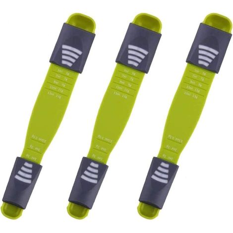 Set verstellbarer digitaler Messlöffel – 3-teiliges Küchen- und Backzubehör (1/5)