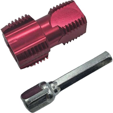 Kit de taraudage haute performance pour tuyaux, compatible avec les tuyaux de 1/2" et 3/4", compatible avec les perceuses électriques. Ouvre-filet (1/5)