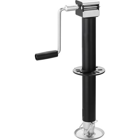 Cric de remorque à cadre en A de 2267 kg, course verticale de 381 mm, avec pied réglable à 7 niveaux et douille pour perceuse, compatible avec les perceuses sans fil, convient aux remorques de camping (1/5)
