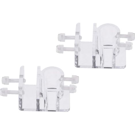 1 Jeu Cadre De Fixation De Tuyaux en Acier Inoxydable Aquarium De Poissons Tropicaux Réservoir Support d'eau D'aquarium Pince De Support Pince À Eau Pince De Tuyau d'eau 4 Pièces (1/5)