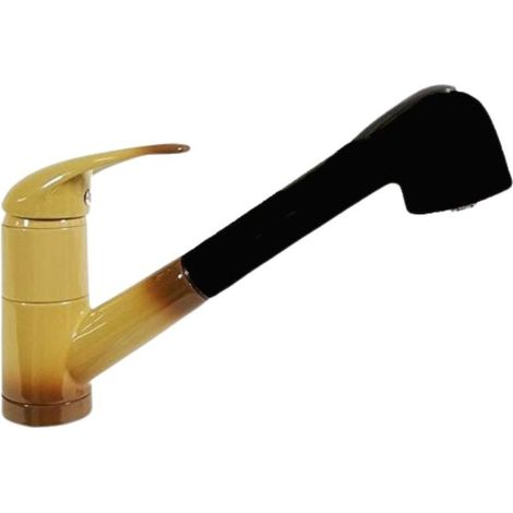 Rubinetto Cucina Miscelatore Monocomando Doccetta Estraibile in Ottone Paini Cromato (1/2)