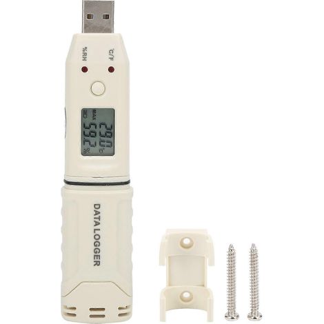 GM1365 Temperatur- und Feuchtigkeitsrekorder, Kühlhausthermometer für Labor, Landwirtschaft, Gewächshaus