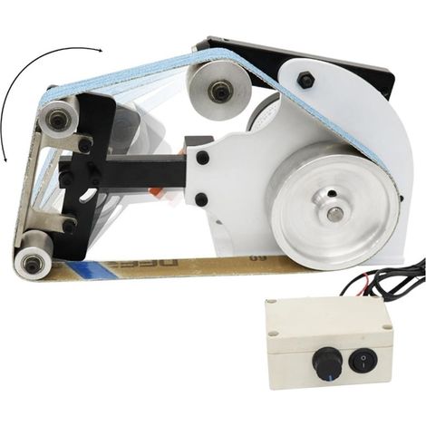 Polisseuse Ponceuse 700W Mini ponceuse à bande bricolage meulage Machine de polissage 660x25mm ceintures de sable bandes abrasives meuleuse outils d'affûtage de couteau (1/5)