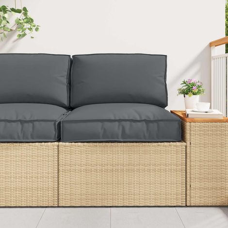 Palettenkissenset 2 pcs Anthrazit Oxford-Stoff