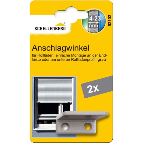 Schellenberg 52102 Staffa di arresto per tapparelle, grigio (1/3)