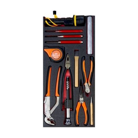 BAHCO - Jeu d'outils en pouces, module pr caisse à outils métallique 1483K/1483KHD-12pc