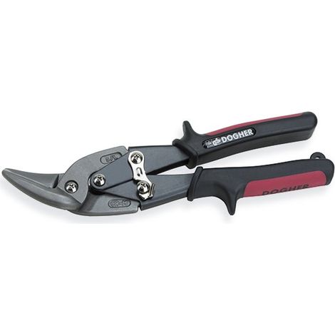 Linksschnitt Abgewinkelte Blechschere, CrMo  DOGHER 288-250