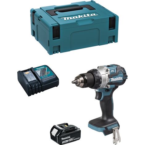 Schlagbohrschrauber MAKITA DHP492RFJ1 (1 x 3,0Ah + DC18RC + MAKPAC 2) (1/5)