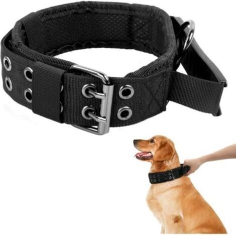 (51-65cm) Tactical Collar de Chien with Control Handle, Military Adjustable Padded Dog Collar, Metal Buckle Nylon Dog Collar for Medium Large Dog Training XL (1/5)