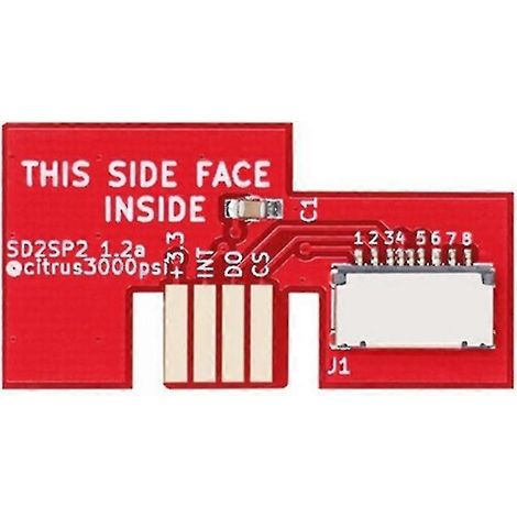 D2sp2 SDload SDL-Adapter für NGC GameCube Micro-SD-Kartenleser, Rot (1/5)