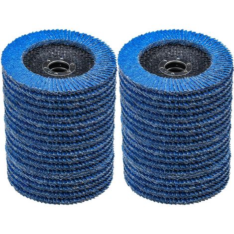 20 x Flap Discs Diameter 125 mm x 2.2 cm Grit 40/60/80/120 T29 (1/5)