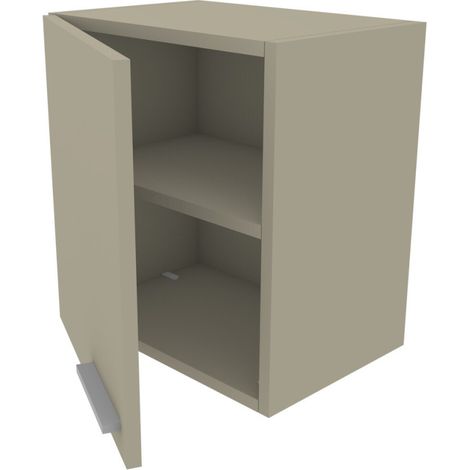 Libreria pensile moderna con anta - Design minimalista e montaggio rapido - Ecru cappuccino