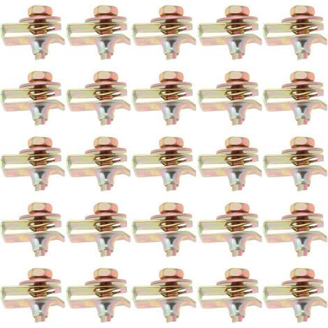 25 set di bulloni per la carrozzeria, dadi a U e supporti motore sotto la copertura, inclusi bulloni M6 con rondelle e dadi a clip. (1/4)
