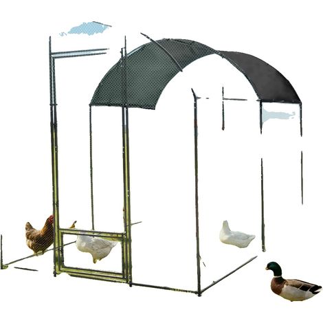 Cage pour Poules, Design Durable, Protection contre les Prédateurs, Grand (1/2)
