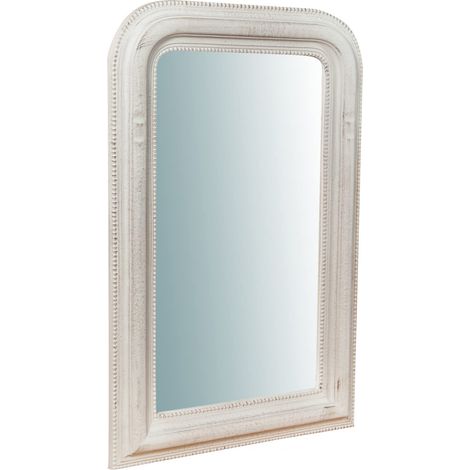 Biscottini Miroir Vintage 80 x 50 cm Miroir Mural Salle de Bain et Chambre à Coucher Miroir entrée (1/3)