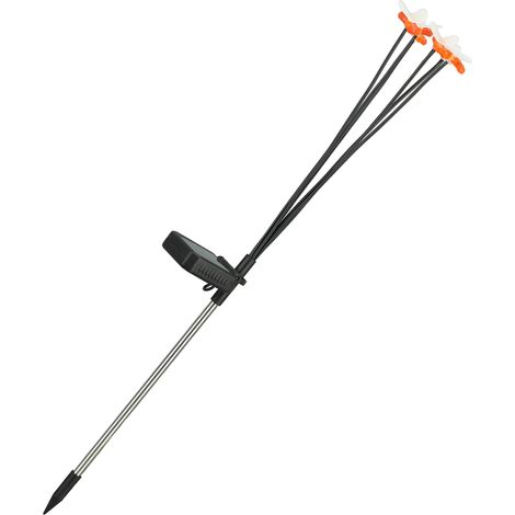 Solarbetriebene LED-Gartenleuchte mit 6 Leuchten, dekorativ, 600 mAh, für Rasen, Garten und Landschaftsgestaltung, schwingend, warmes Licht (1/5)