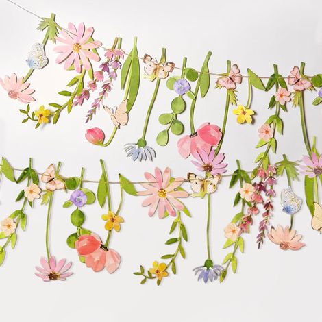 Blumen guirlande Wildblume décoration Banner dans Vielen Farben (1/5)