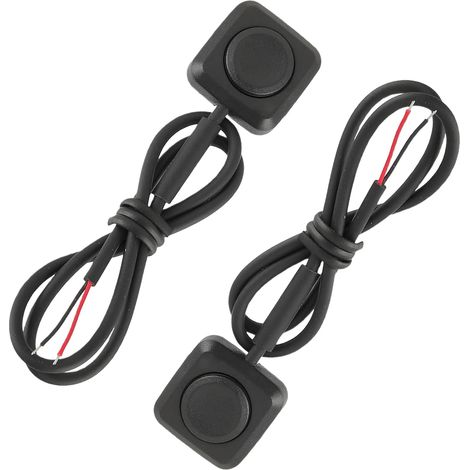 Lot de 2 Interrupteurs à Bouton Poussoir Momentanés, 12V/24V Interrupteurs Momentanés, Mini Interrupteurs, Montage en Surface pour Contrôle Industriel, Expériences Electroniques et Automatisme (1/5)