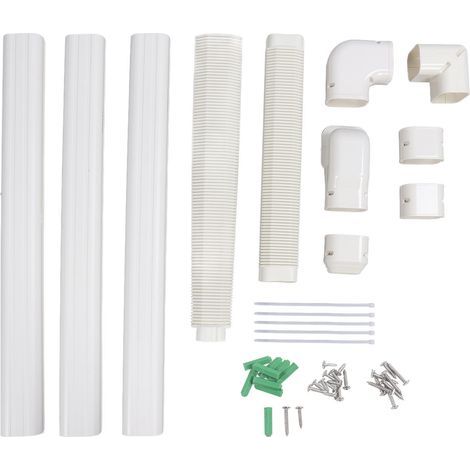 Dekoratives PVC-Abdeckungsset für Klimaanlagenleitungen, Schutzset für Split-Klimaanlagen, ästhetische Leitungsabdeckung (1/5)