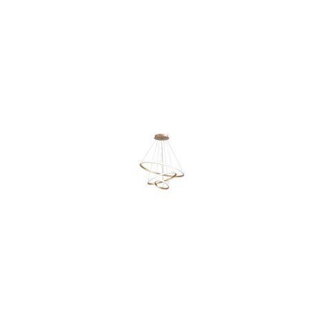 GOECO Lampe Suspendue Plafonnier LED Dorée Dimmable pour Salon Créatif