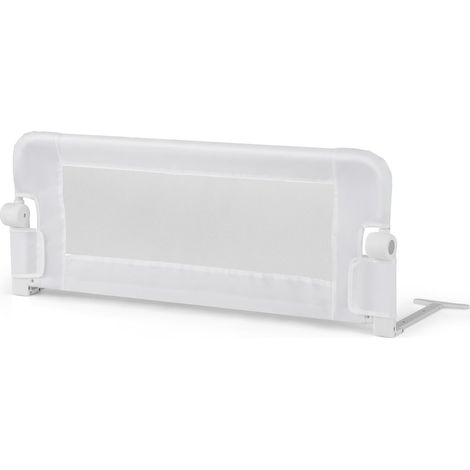 COSTWAY Sponda Letto per Bambini 105/120/150 cm, Barriera di Sicurezza per Neonati, Barriera Letto Pieghevole e Portatile, con Cinghia di Sicurezza (Bianco, 105 x 38 x 43 cm)