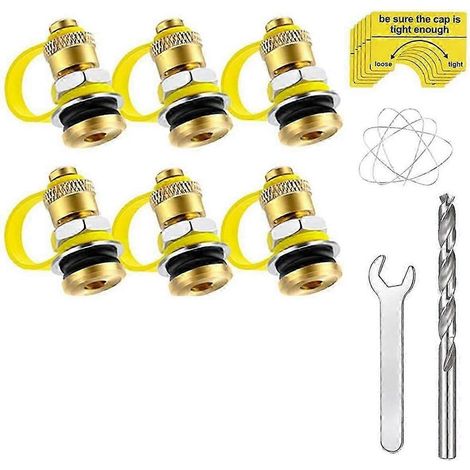 Kaelt - Bouchons d'évent pour jerricans de carburant – Kit d'amélioration (lot de 6) – Compatible avec tous les jerricans à essence (1/5)