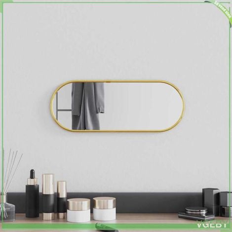348195 Miroir mural Doré 40x15 cm Ovale (1/5)